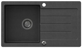 Drez Johnny 111 Steingran čierna 77x44x18.5 + sifón