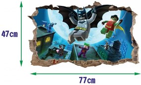 Nálepka na stenu Batman Superhero 47x77cm
