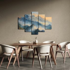 Obraz - Maľovaná horská krajina (150x105 cm)