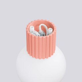 Nástenné svietidlo Halo, 1x biele sklenené tienidlo, p