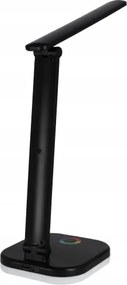 LED RGBW stmievateľná stolová lampa s bezdrôtovým nabíjaním LED/7W/5V USB čierna