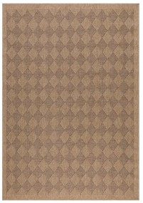 Tmavo prírodný vnútorný a vonkajší koberec 80x150 cm Dhaka – Ayyildiz Carpets