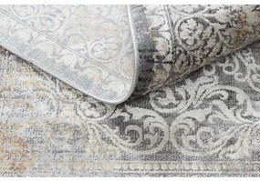 Moderný koberec LUCE 80 ornament vintage - Štrukturálny sivá / horčica Veľkosť: 173x270 cm