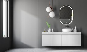 Tutumi Tutumi, LED oválne zrkadlo 80x60cm P10408 DDJ, HOM-02835