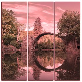 Obraz na plátne - Most v parku v Kromlau - štvorec 3246VB (75x75 cm)