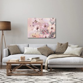 Obraz - Umelecká koláž s motýľmi (70x50 cm)