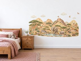 Safari v kopcích arch 46 x 19 cm