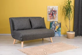 Pohovka futon Fillie (Tmavá sivá). Vlastná spoľahlivá doprava až k Vám domov. 1073398