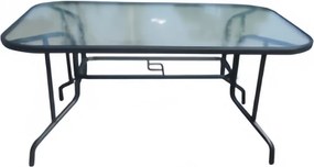 TRENDIE Záhradný stôl so sklom 150x90cm