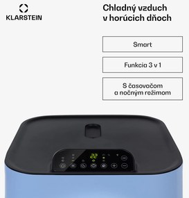 Klarstein Kraftwerk Smart 12K, mobilná klimatizácia 3 v 1, 12 000 BTU, ovládanie cez aplikáciu, diaľkový ovládač
