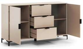 Komoda so zásuvkami a dvierkami LORA béžová