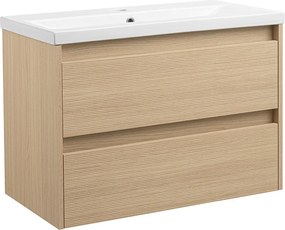Comodo Kúpeľňová skrinka s keramickým umývadlom Arwood DL 80
