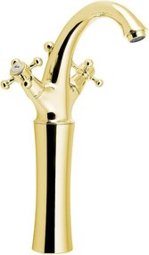 Stojančeková umývadlová batéria v zlatej farbe Antea – Sapho