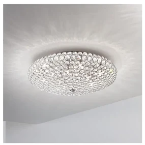 Ideal Lux - LED Krištáľové stropné svietidlo KING 5xG9/3W/230V pr. 38 cm chróm ID075419