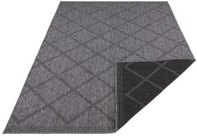 NORTHRUGS - Hanse Home koberce Kusový koberec Twin Supreme 103757 Black / Anthracite – na von aj na doma - 120x170 cm