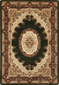 Koberec Adora 5547 GREEN – zelený vzorovaný obdĺžnik Rozmer: 280x370 cm