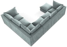 Modrá rohová pohovka (pravý roh/do tvaru "U") Manao – Makamii