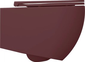 Isvea Isvea, INFINITY závesná WC misa, Rimless, 36,5x53cm, Matná maroon Red, 10NF02005-2R
