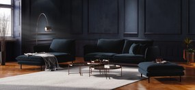 Zamatová štvormiestna pohovka Vienna 230 × 92 × 95 cm