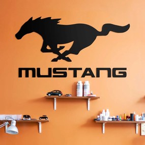 DUBLEZ | Drevený znak auta - Logo Mustang | Obraz