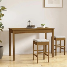 Jedálenský stolík medovo-hnedý 110x55x75 cm masívna borovica