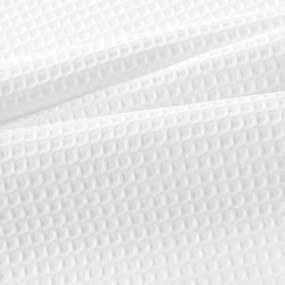 Goldea vianočná kuchynská vaflová utierka s výšivkou - adventný veniec na bielom 50 x 70 cm