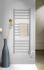 Sapho Sapho, REDONDO elektrický sušiak uterákov, guľatý, 500x900 mm, 75 W, čierny matná, ER220BV