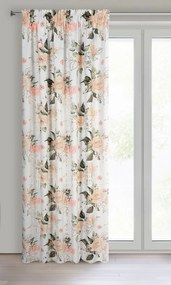 ZÁVES NA PÁSKE ROSE 135X270 CM VZOROVANÁ