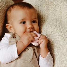 Skladacia pyramída s hryzadielkami, ružová