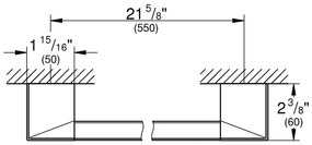 GROHE Selection Cube - Vaňové madlo/držiak na uteráky, chróm 40807000