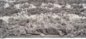 TA Koberec G940B TMAVO ŠEDÁ/KRÉMOVÁ BOHO STRAPCE