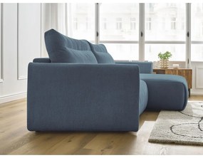 Modrá rohová pohovka Aden – Bobochic Paris