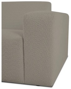 Svetlohnedá pohovka z textílie buklé 228 cm Roxy – Scandic