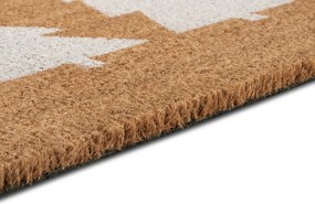 Hanse Home, DOPREDAJ: 45x75 cm Rohožka 3 stromy bílá 105670 - na ven i na doma, 45x75, hnedá, chodba / predsieň