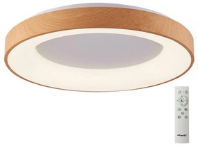Azzardo AZ4997 - LED Stmievateľné stropné svietidlo SANTANA LED/80W/230V hnedá +DO