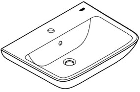 GROHE 39950000 - Umývadlo START EDGE 600 × 448 mm keramika/biela