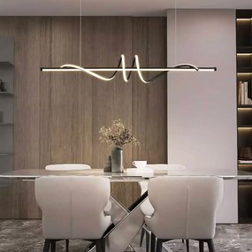 Toolight Toolight, LED stropné svietidlo 120cm, 50W, 3000K, LHJ023-CP, čierna matná, OSW-50011