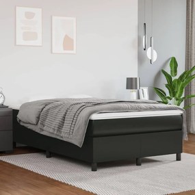 Rám na boxspring posteľ, čierny 120x200 cm, umelá koža 3121035