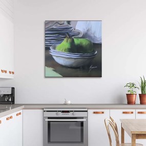 Obraz na plátně Hrušky Ovocné zátiší - 40x40 cm