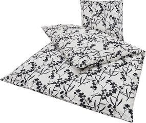 Bavlnené obliečky BERRIES bielo-čierne Rozmer obliečky: 80 x 80 cm | 135 x 200 cm