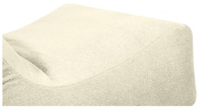 Krémový sedací vak z textílie buklé Lounge 100 – SLOWDOWN