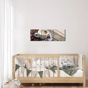 Obraz - Espresso (s hodinami) (90x30 cm)