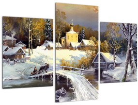 Obraz - Zimné mestečko (90x60 cm)