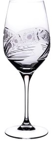 Onte Crystal Bohemia Crystal ručne brúsené poháre na červené víno Kométa 450 ml 2KS