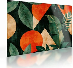 Sklenený obraz - Geometrické prírodné motívy II. (70x50 cm)