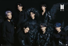 Plagát, Obraz - BTS - Black Wings, (91.5 x 61 cm)