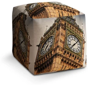Sablio Taburet Clock tower: 40x40x40 cm