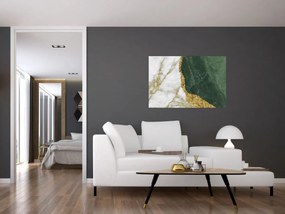 Obraz - Zelený mramor N⁰3 (90x60 cm)