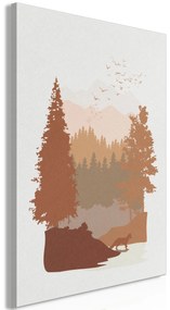 Artgeist Obraz - Autumn in the Mountains (1 Part) Vertical Veľkosť: 40x60, Verzia: Na talianskom plátne