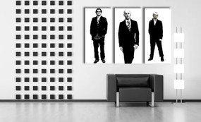 Ručne maľovaný POP Art obraz REM 3 dielny  rem